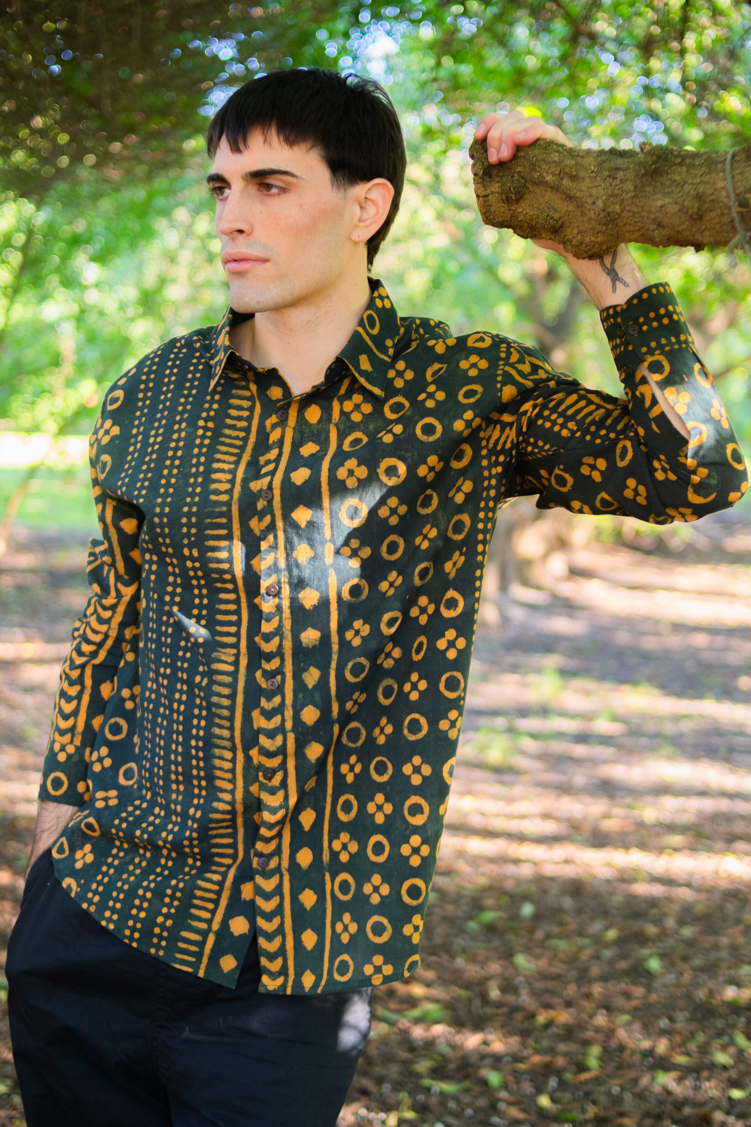 CAMISA MANGA LARGA HANDBLOCK SALINES - Image 1