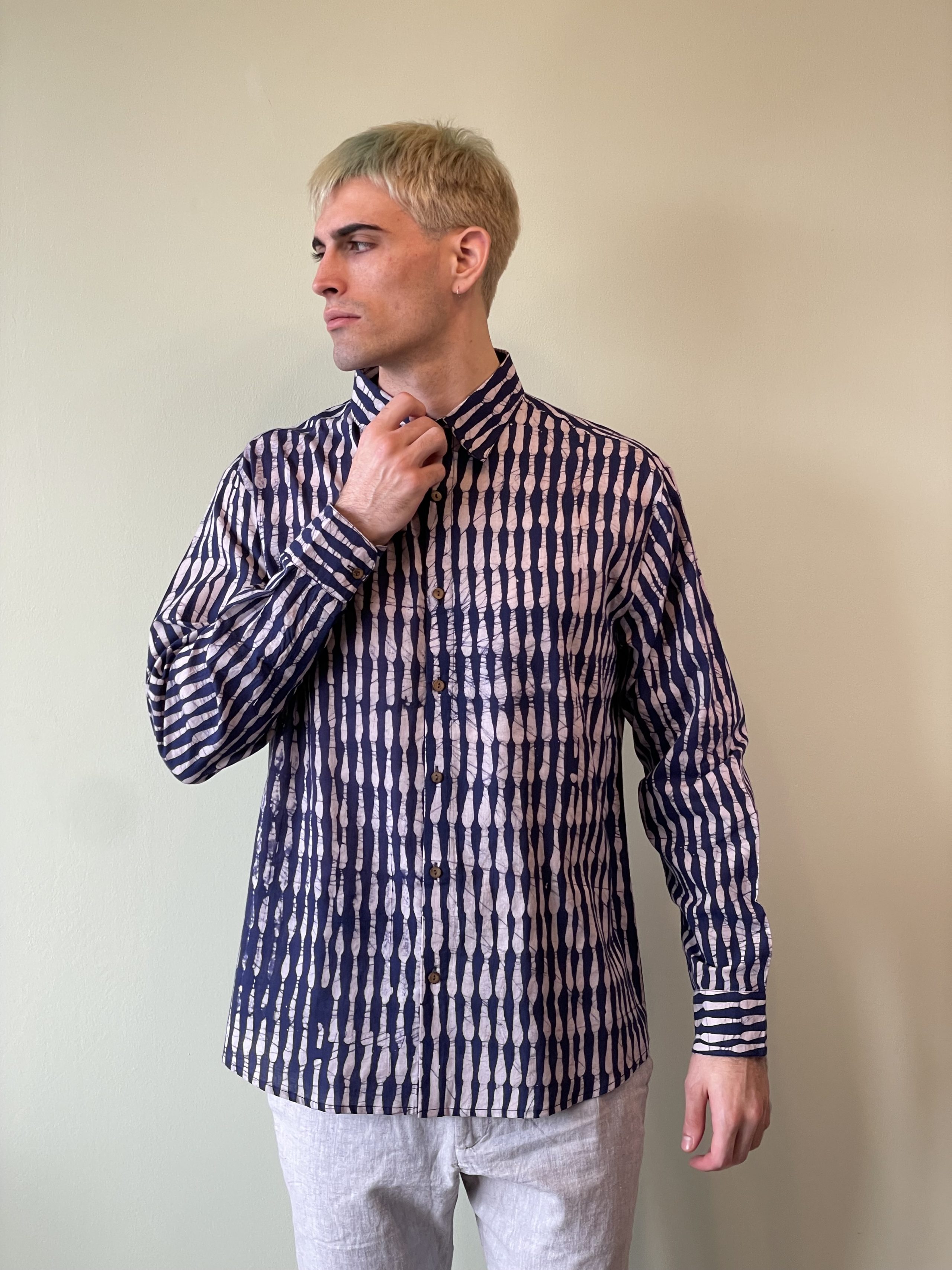 CAMISA MANGA LARGA HANDBLOCK BENIRRAS - Image 1